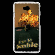 Coque LG L70 Poker flamme