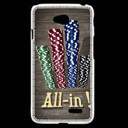 Coque LG L70 Poker all in