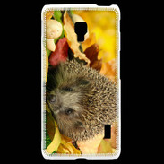 Coque LG F6 Automne et Hérisson
