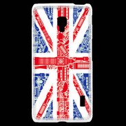 Coque LG F6 Angleterre sur Drapeau 1