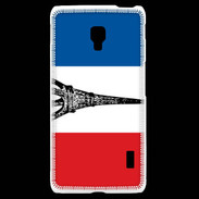 Coque LG F6 Drapeau français et Tour Eiffel