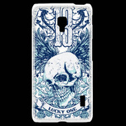 Coque LG F6 Tête de mort Lucky One 13