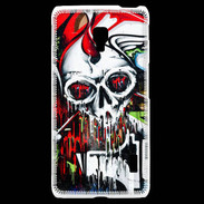 Coque LG F6 Tête de mort Graffiti couleur