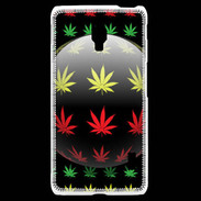 Coque LG F6 Effet cannabis sur fond noir