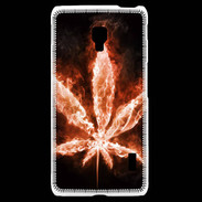 Coque LG F6 Cannabis en feu