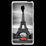 Coque LG F6 Vintage Tour Eiffel et 2 cv