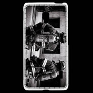 Coque LG F6 Pompiers en noir et blanc
