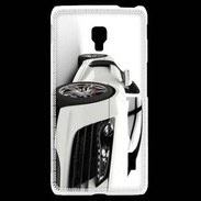 Coque LG F6 Belle voiture sportive blanche