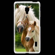 Coque LG F6 Cheval et poulain