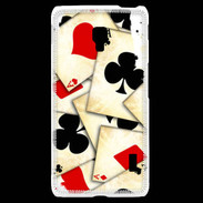 Coque LG F6 Carte de poker vintage 50