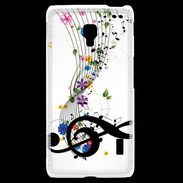 Coque LG F6 Farandole de notes de musique 1