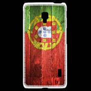 Coque LG F6 Drapeau Portugal imitation bois