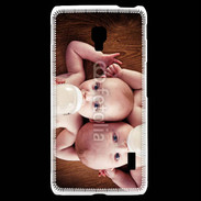 Coque LG F6 Bébés avec biberons