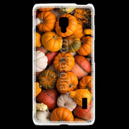Coque LG F6 fond de citrouilles automne