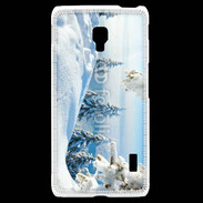 Coque LG F6 Paysage hiver 
