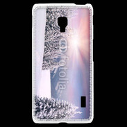 Coque LG F6 paysage d'hiver