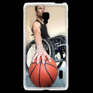 Coque LG F6 Joueur de basket en fauteuil