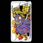 Coque LG F6 Tête de Mort Samouraï