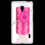 Coque LG F6 Fil à couture rose 