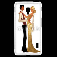 Coque LG F6 Couple glamour dessin