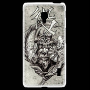 Coque LG F6 Visage de guerrier en dessin 50