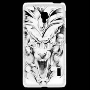 Coque LG F6 visage de gargouille en dessin 25