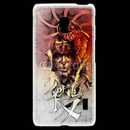 Coque LG F6 Visage de guerrier en dessin 60