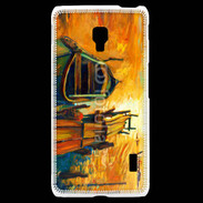 Coque LG F6 Peinture de bateau