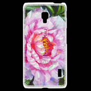 Coque LG F6 Fleur en peinture