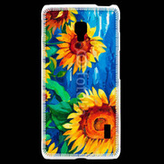 Coque LG F6 Peinture de tournesol