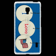 Coque LG F6 I love USA 5