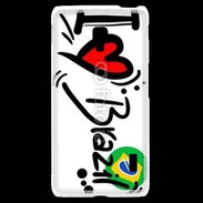 Coque LG F6 I love Brésil 2