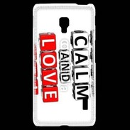 Coque LG F6 Keep calm et love me
