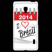 Coque LG F6 I love Bresil 2014