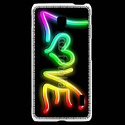 Coque LG F6 Love en couleur