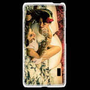 Coque LG F6 Couple lesbiennes romantiques