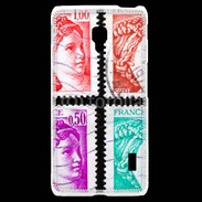 Coque LG F6 Timbres Français
