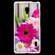 Coque LG F6 Bouquet de fleur sur bois