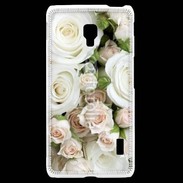 Coque LG F6 Rose blanche et rose 5