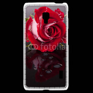 Coque LG F6 Belle rose Rouge 10