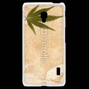 Coque LG F6 Fond cannabis vintage