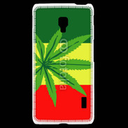 Coque LG F6 Drapeau reggae cannabis