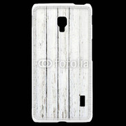 Coque LG F6 Aspect bois blanc vieilli
