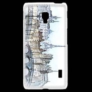 Coque LG F6 Vintage Paris en dessin 2