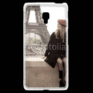Coque LG F6 Vintage Tour Eiffel 30