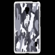 Coque LG F6 Camouflage gris et blanc