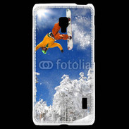 Coque LG F6 Skieur free ride 2