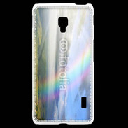 Coque LG F6 Arc en ciel à la montagne