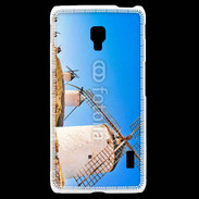 Coque LG F6 Paysage avec des moulins