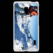 Coque LG F6 Skieuse en montagne extrême 5